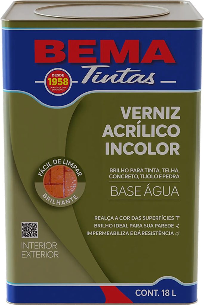 Verniz Acrilico Incolor 18L Bema
