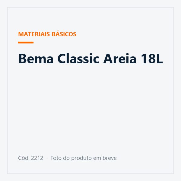 Bema Classic Areia 18L