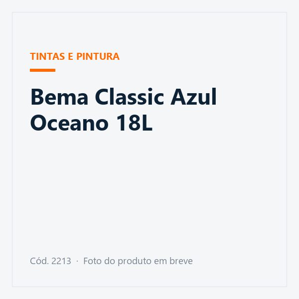 Bema Classic Azul Oceano 18L