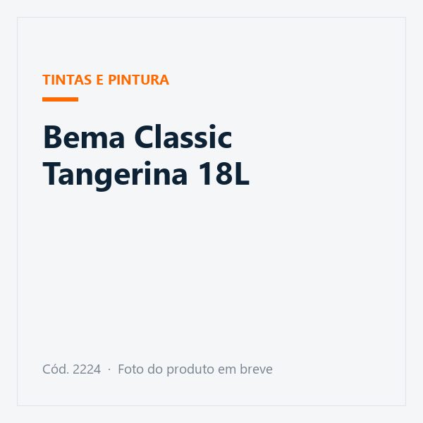 Bema Classic Tangerina 18L