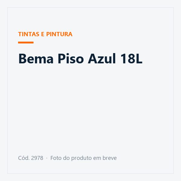 Bema Piso Azul 18L