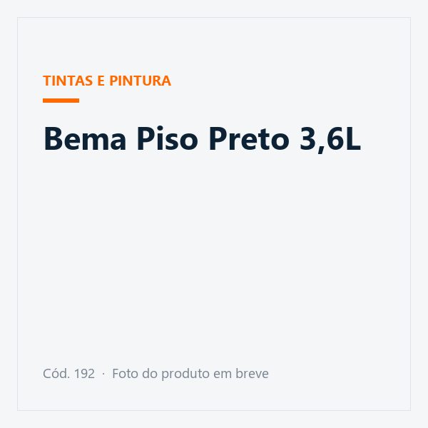 Bema Piso Preto 3,6L