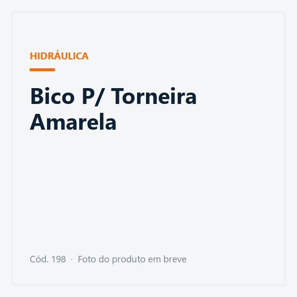 Bico P/ Torneira Amarela