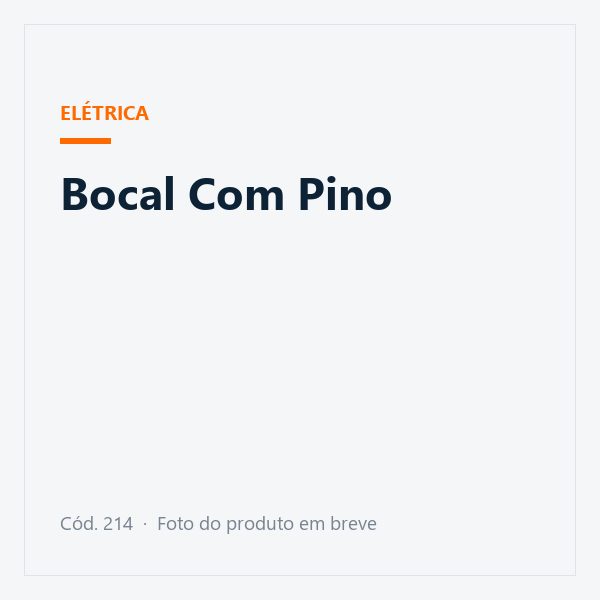 Bocal Com Pino