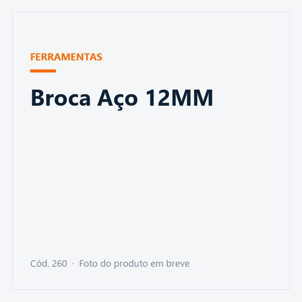 Broca Aço 12MM