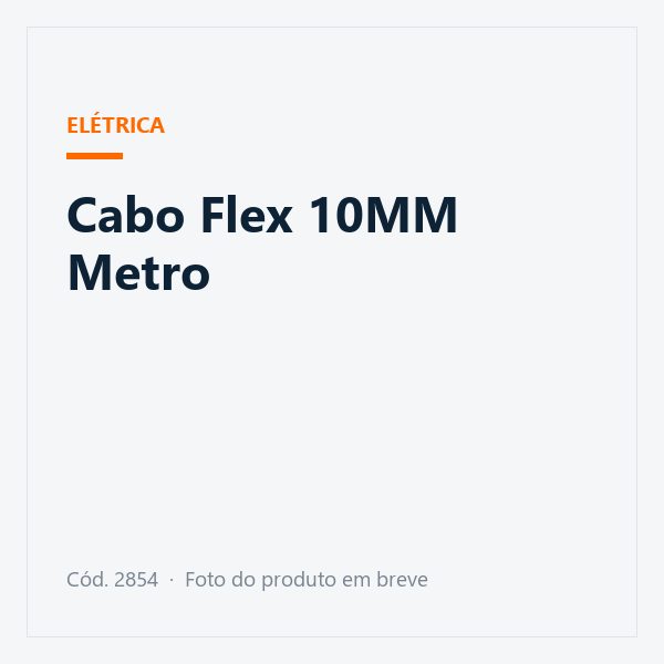 Cabo Flex 10MM Metro