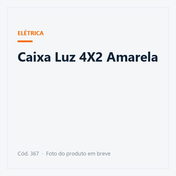 Caixa Luz 4X2 Amarela