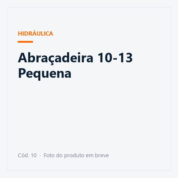 Abraçadeira 10-13 Pequena