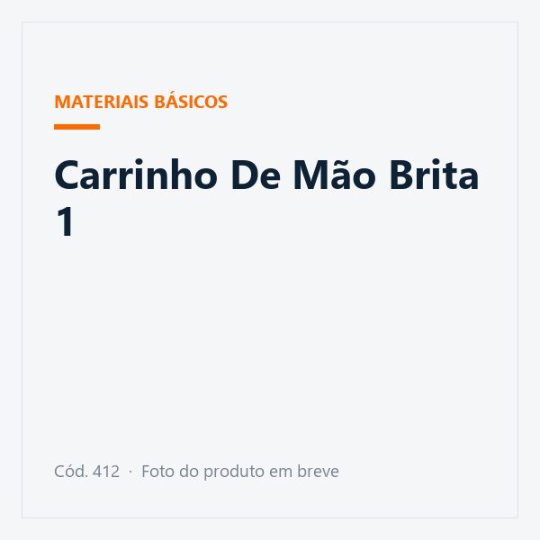 Carrinho De Mão Brita 1