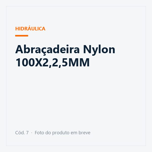 Abraçadeira Nylon 100X2,2,5MM
