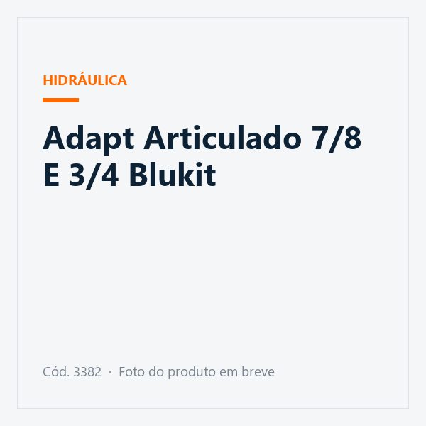 Adapt Articulado 7/8 E 3/4 Blukit