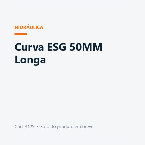 Curva ESG 50MM Longa