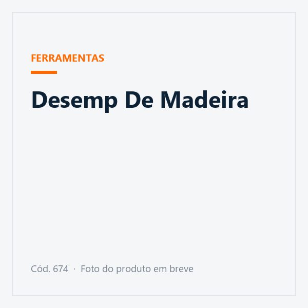 Desemp De Madeira