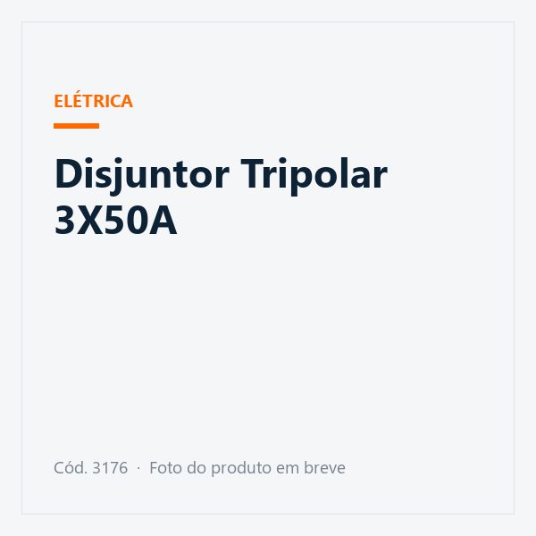 Disjuntor Tripolar 3X50A