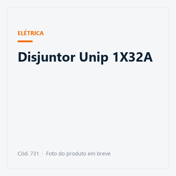 Disjuntor Unip 1X32A