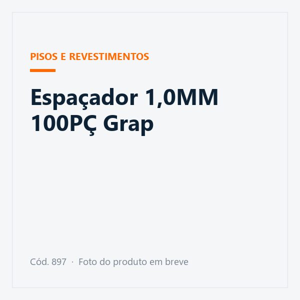 Espaçador 1,0MM 100PÇ Grap