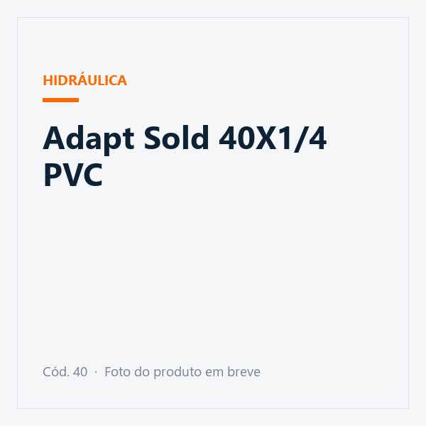 Adapt Sold 40X1/4 PVC