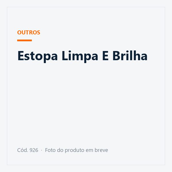 Estopa Limpa E Brilha