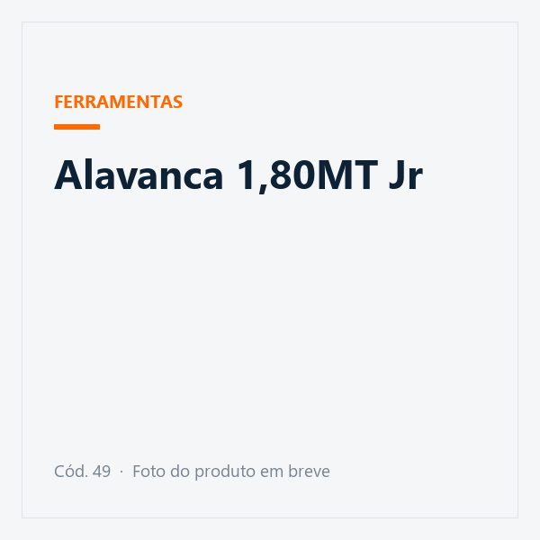 Alavanca 1,80MT Jr