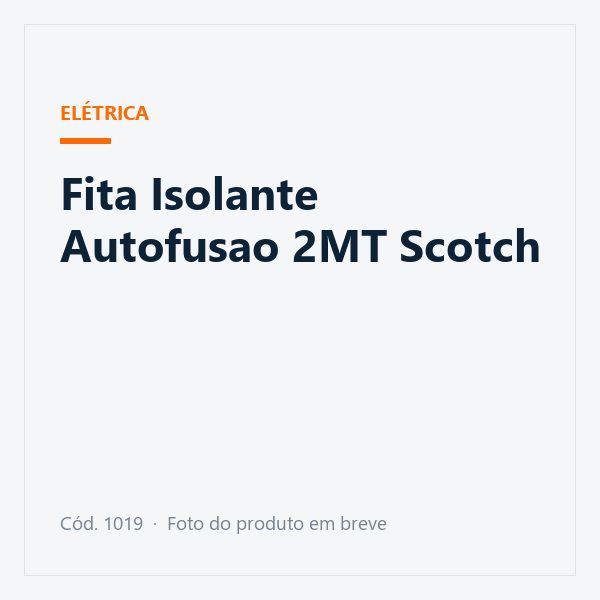 Fita Isolante Autofusao 2MT Scotch