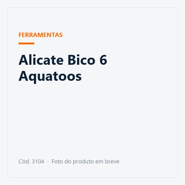 Alicate Bico 6 Aquatoos