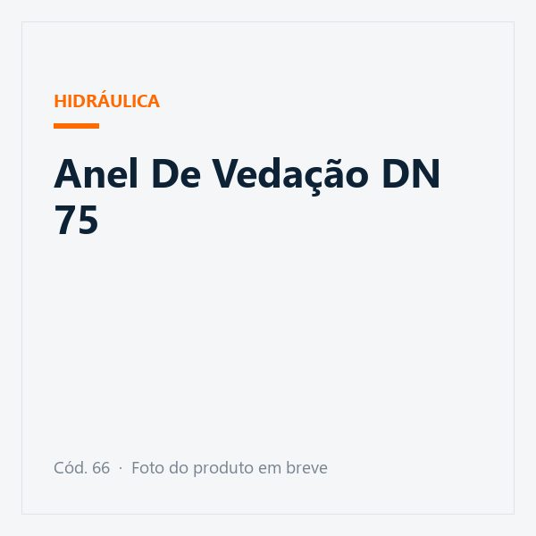 Anel De Vedação DN 75