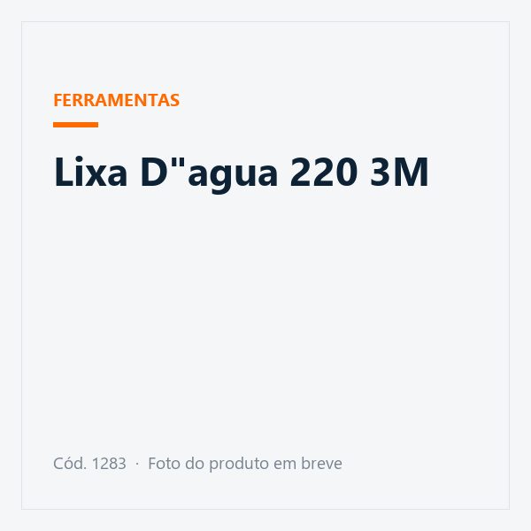 Lixa D"agua 220 3M