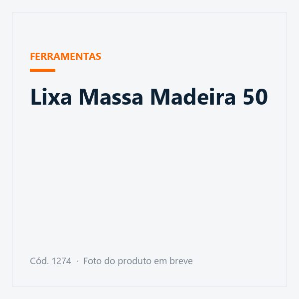 Lixa Massa Madeira 50