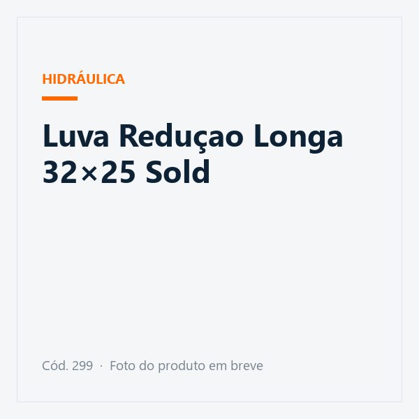 Luva Reduçao Longa 32×25 Sold