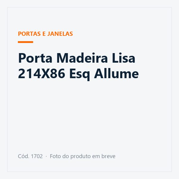 Porta Madeira Lisa 214X86 Esq Allume