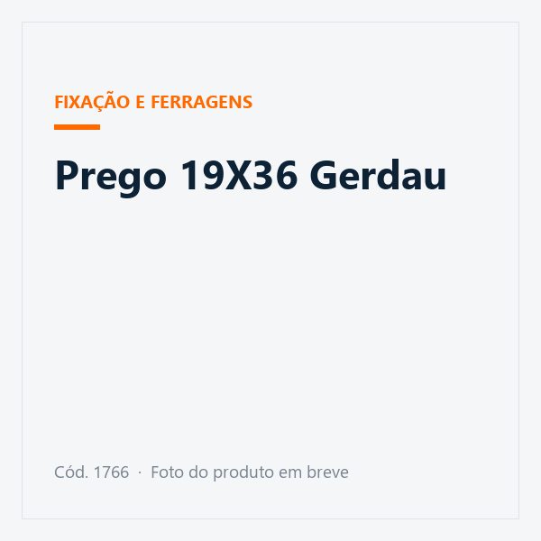 Prego 19X36 Gerdau
