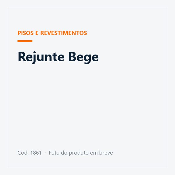 Rejunte Bege