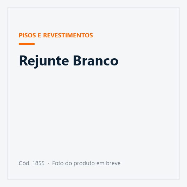 Rejunte Branco