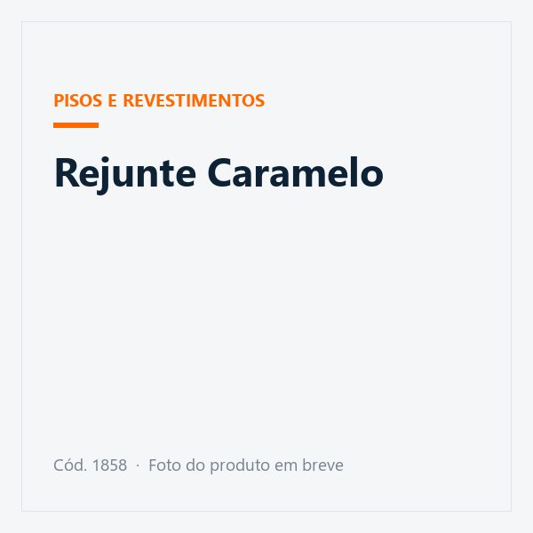 Rejunte Caramelo