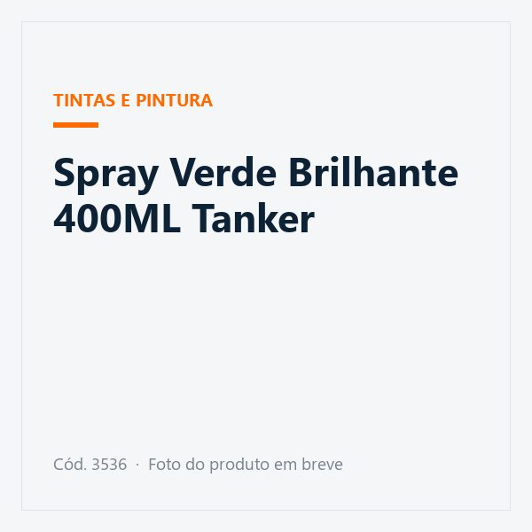 Spray Verde Brilhante 400ML Tanker
