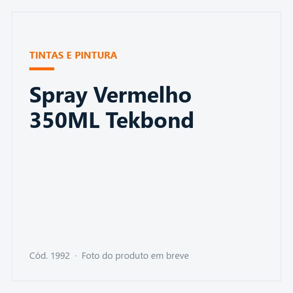 Spray Vermelho 350ML Tekbond