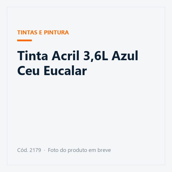 Tinta Acril 3,6L Azul Ceu Eucalar