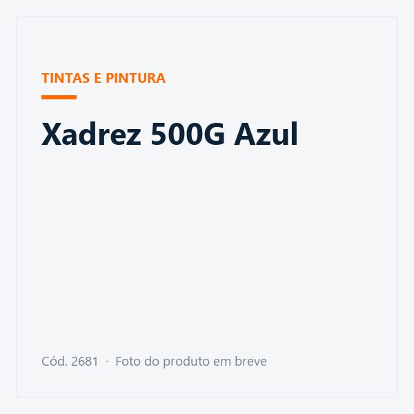 Xadrez 500G Azul